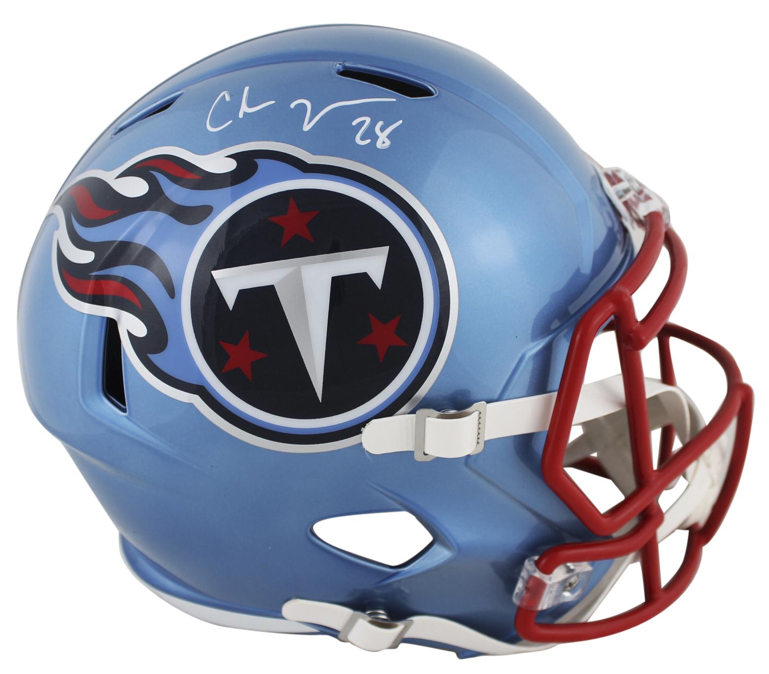 Chris Johnson Signed Titans Full-Size Flash Alternate Speed Helmet (Beckett) at PristineAuction.com Chris Johnson Signed Titans Full-Size Flash Alternate Speed Helmet (Beckett) at PristineAuction.com