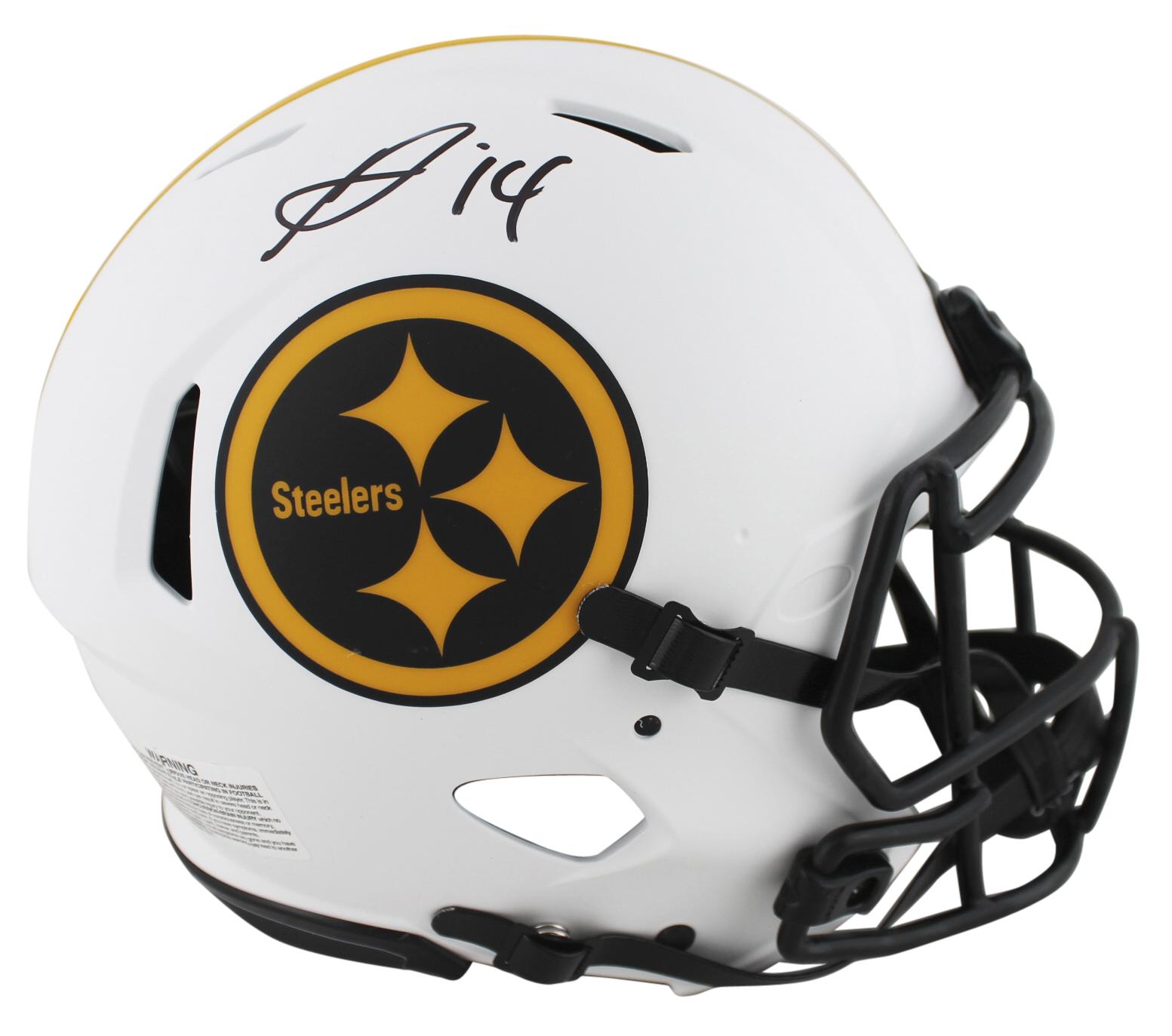 George Pickens Signed Steelers Full-Size Authentic On-Field Lunar Eclipse Alternate Speed Helmet (JSA) at PristineAuction.com George Pickens Signed Steelers Full-Size Authentic On-Field Lunar Eclipse Alternate Speed Helmet (JSA) at PristineAuction.com