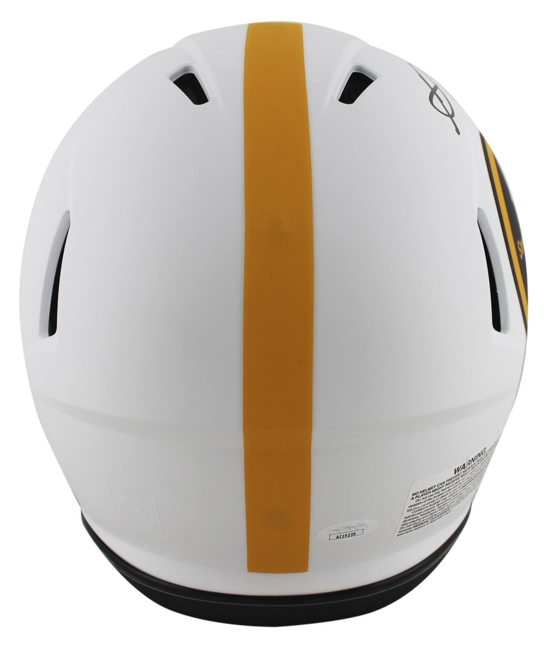 George Pickens Signed Steelers Full-Size Authentic On-Field Lunar Eclipse Alternate Speed Helmet (JSA) at PristineAuction.com George Pickens Signed Steelers Full-Size Authentic On-Field Lunar Eclipse Alternate Speed Helmet (JSA) at PristineAuction.com