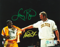 Magic Johnson & Larry Bird Signed 8x10 Photo (Beckett) at PristineAuction.com