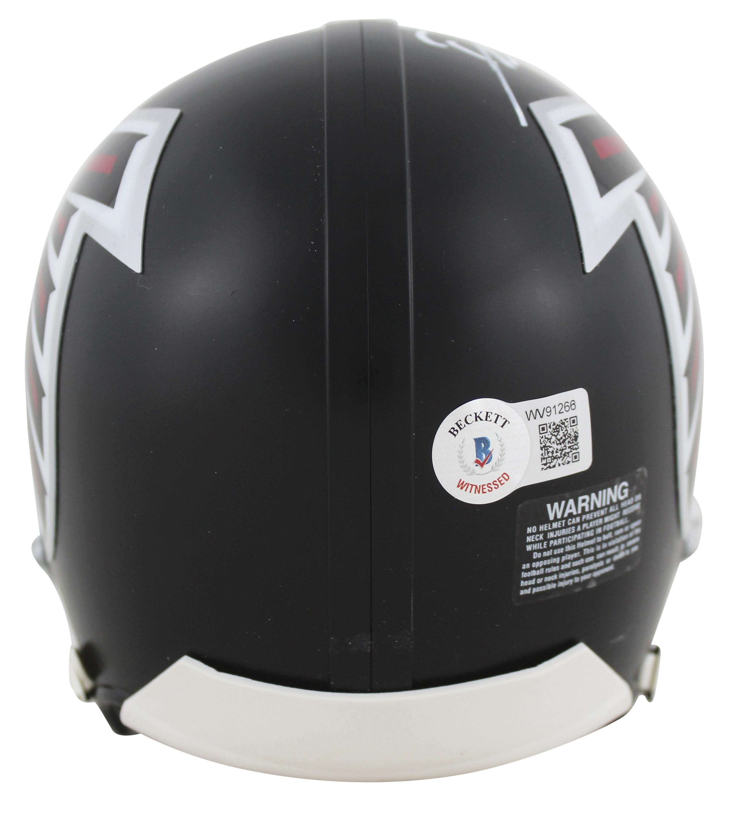 Deion Sanders Signed Falcons Mini Helmet (Beckett) at PristineAuction.com Deion Sanders Signed Falcons Mini Helmet (Beckett) at PristineAuction.com