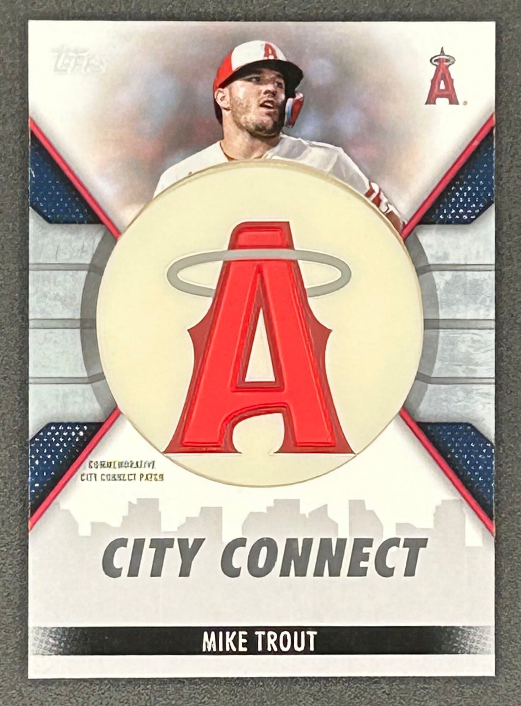Mike Trout 2023 Topps City Connect Commemorative Patch #CCMT at PristineAuction.com Mike Trout 2023 Topps City Connect Commemorative Patch #CCMT at PristineAuction.com
