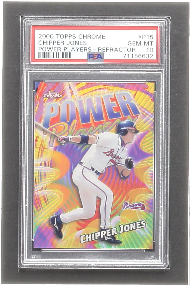 Chipper Jones 2000 Topps Chrome Power Players Refractors #P15 (PSA 10) at PristineAuction.com Chipper Jones 2000 Topps Chrome Power Players Refractors #P15 (PSA 10) at PristineAuction.com