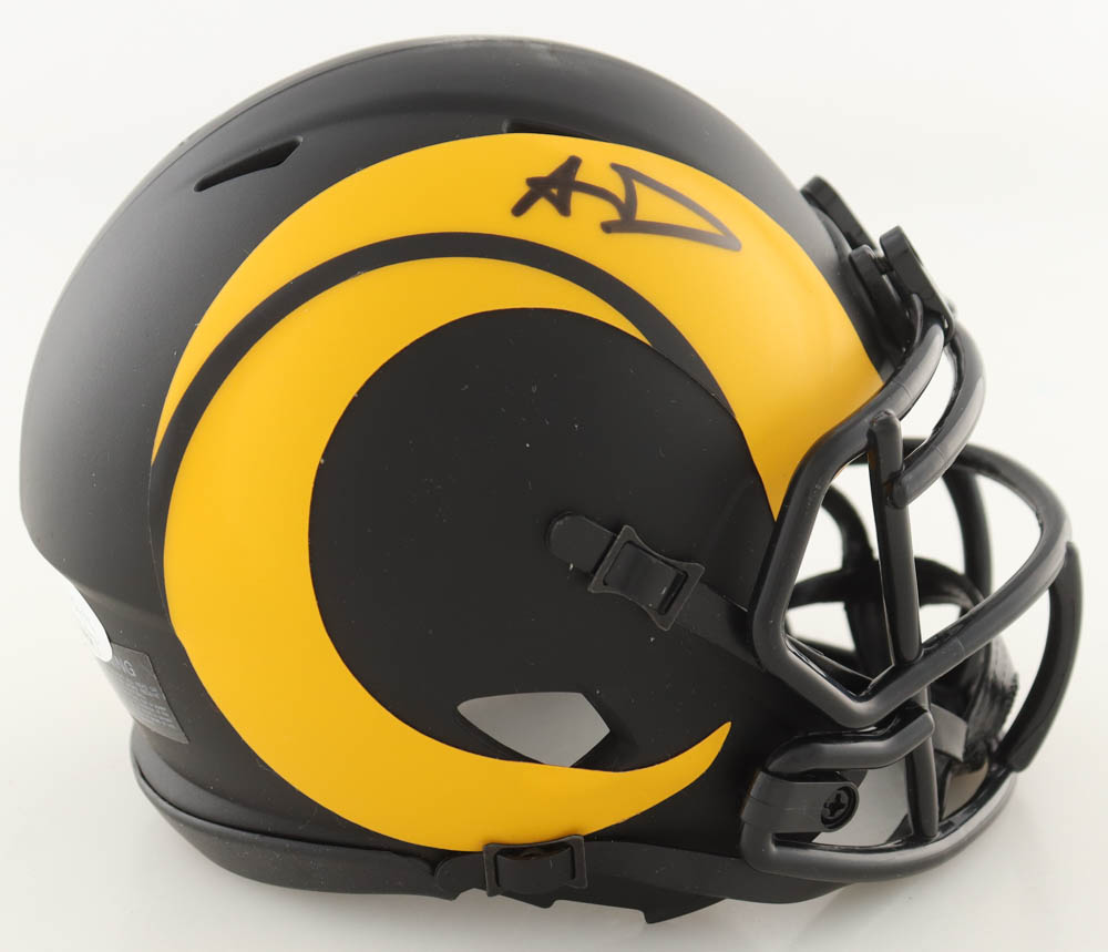 Aaron Donald Signed Rams Eclipse Alternate Speed Mini Helmet (JSA) at PristineAuction.com Aaron Donald Signed Rams Eclipse Alternate Speed Mini Helmet (JSA) at PristineAuction.com