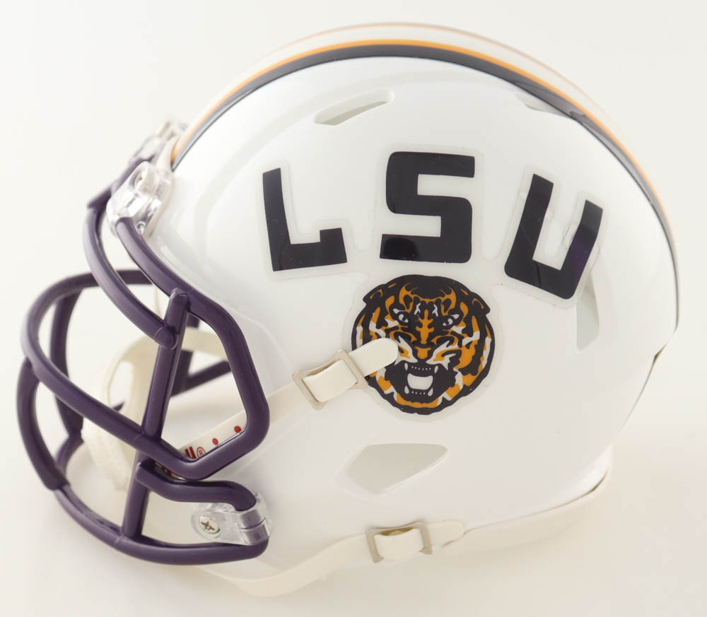 Jayden Daniels Signed LSU Tigers Speed Mini Helmet (JSA) at PristineAuction.com Jayden Daniels Signed LSU Tigers Speed Mini Helmet (JSA) at PristineAuction.com