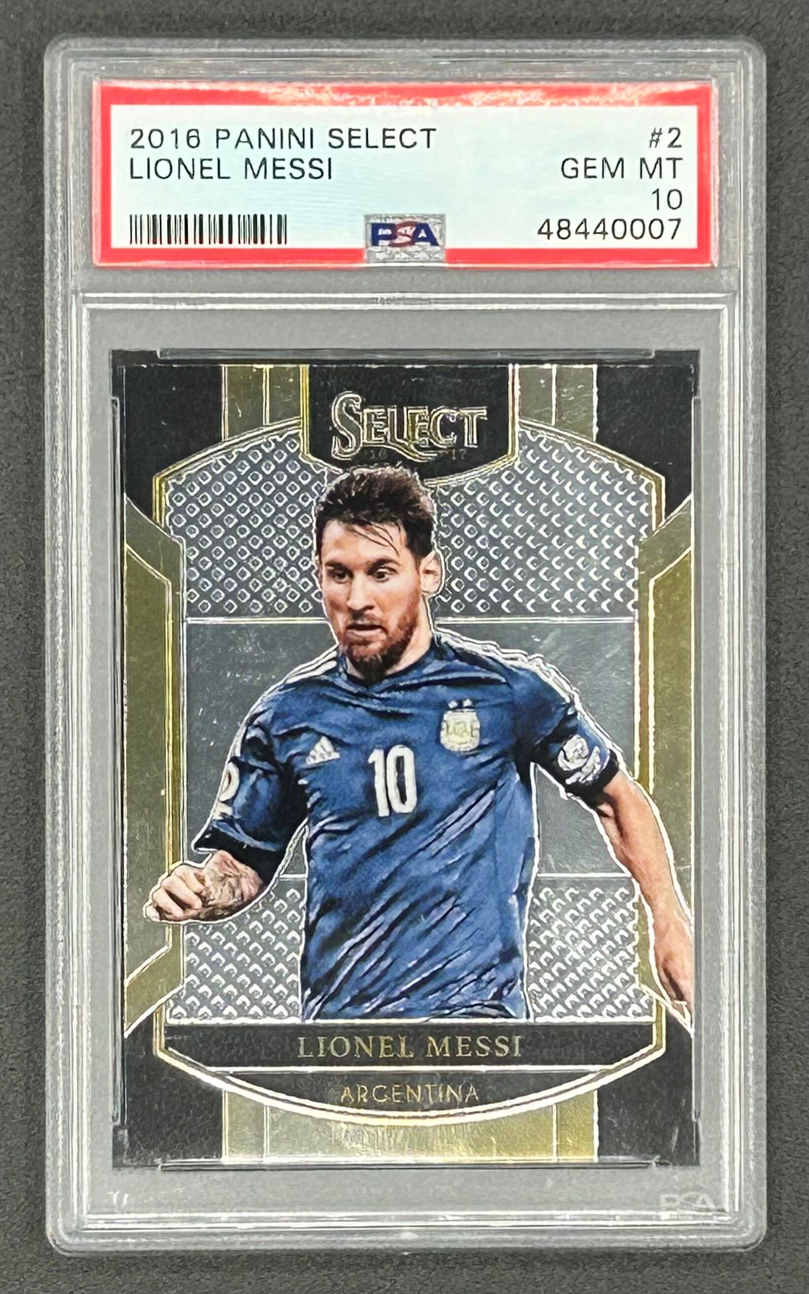 LIONEL MESSI (ARGENTINA) 2016-17 PANINI SELECT SOCCER TERRACE