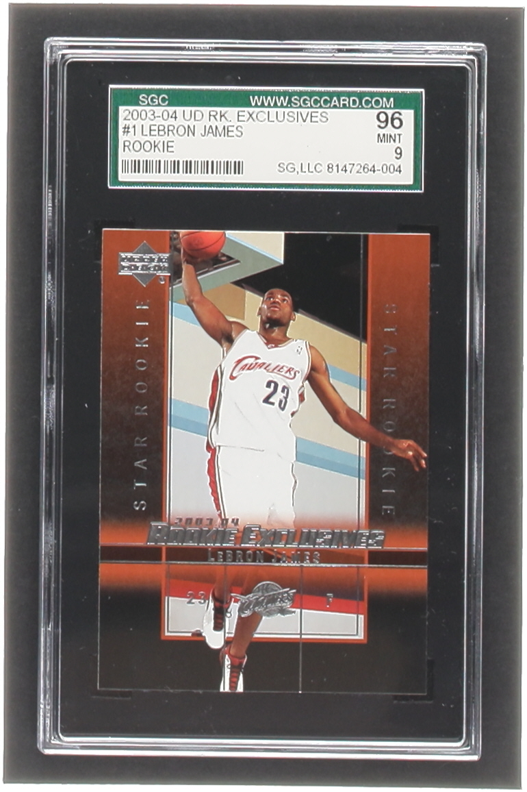 2003-04 UD Rookie Exclusives Lebron RC