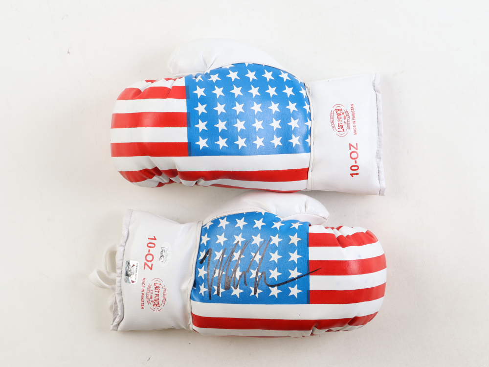 Set of (2) Mike Tyson Signed USA Last Punch Boxing Gloves (Tyson & JSA
