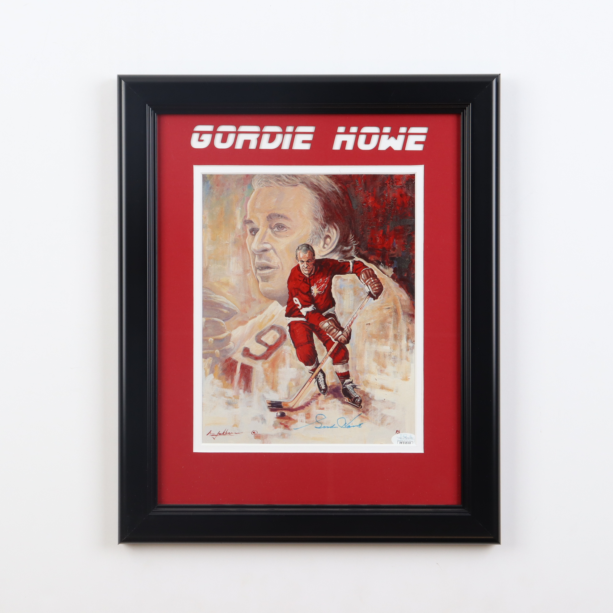 Gordie Howe Signed 13x16 Custom Framed Photo (JSA) at PristineAuction.com Gordie Howe Signed 13x16 Custom Framed Photo (JSA) at PristineAuction.com