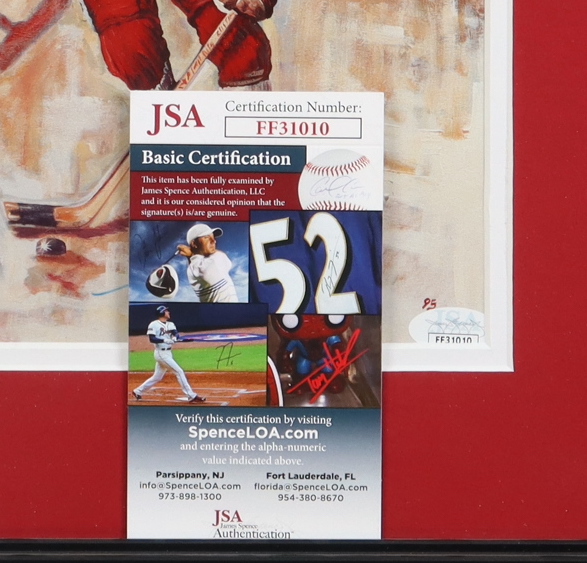 Gordie Howe Signed 13x16 Custom Framed Photo (JSA) at PristineAuction.com Gordie Howe Signed 13x16 Custom Framed Photo (JSA) at PristineAuction.com