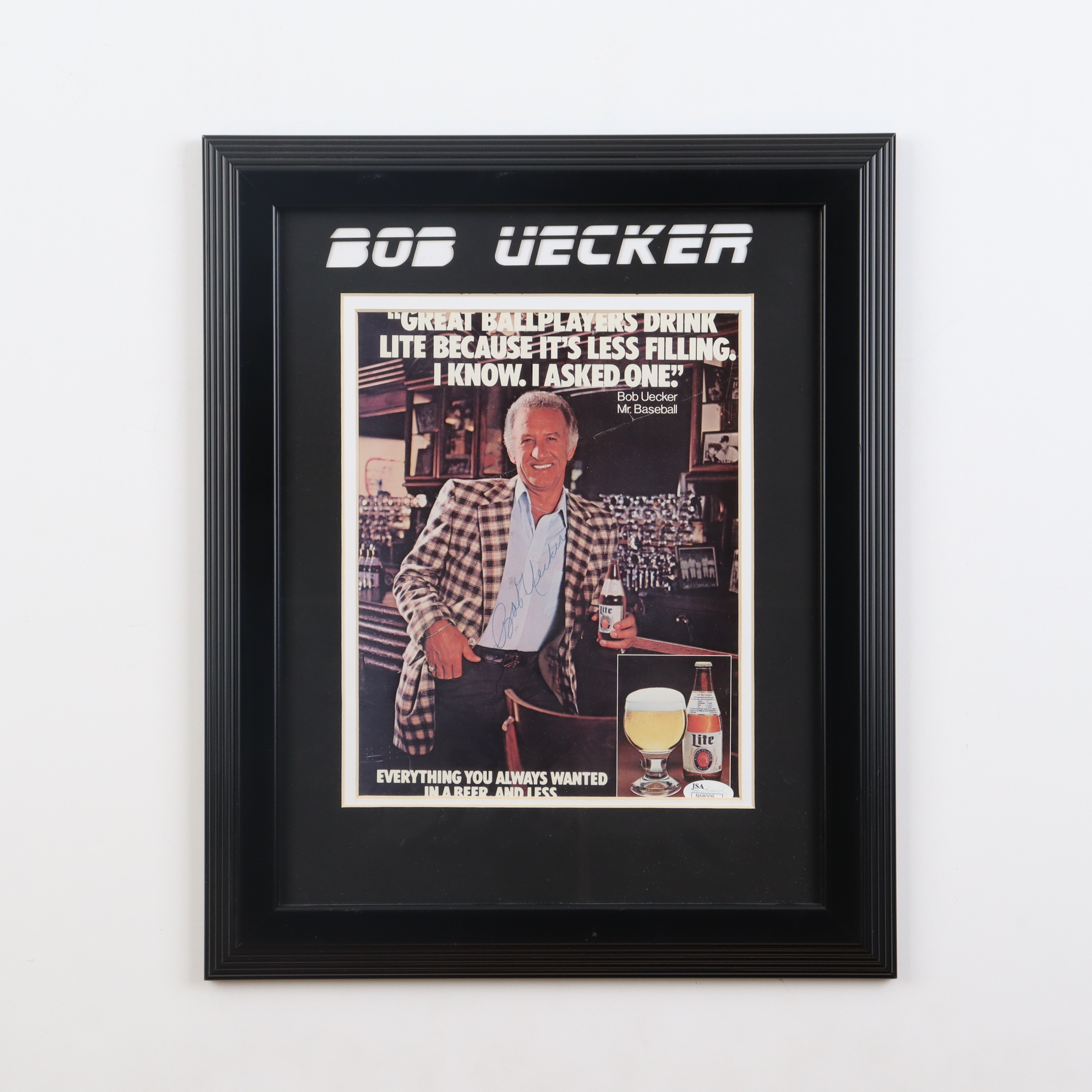 Bob Uecker Signed 13x16 Custom Framed Photo (JSA) at PristineAuction.com Bob Uecker Signed 13x16 Custom Framed Photo (JSA) at PristineAuction.com