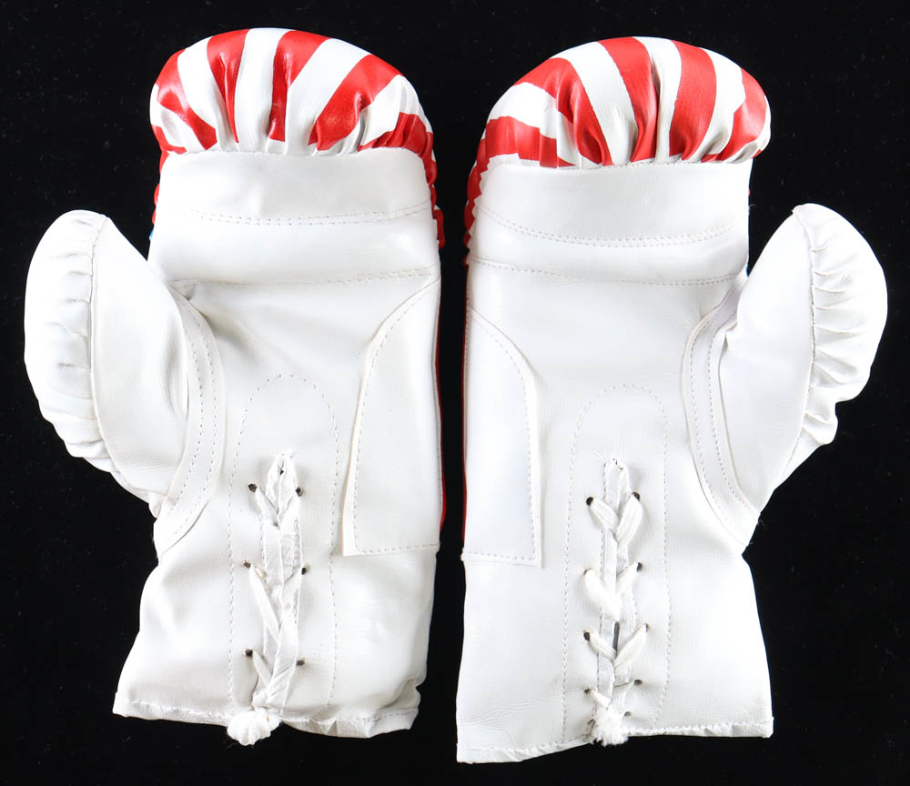 Mike Tyson Signed Last Punch Boxing Glove Set with Everlast Wraps and