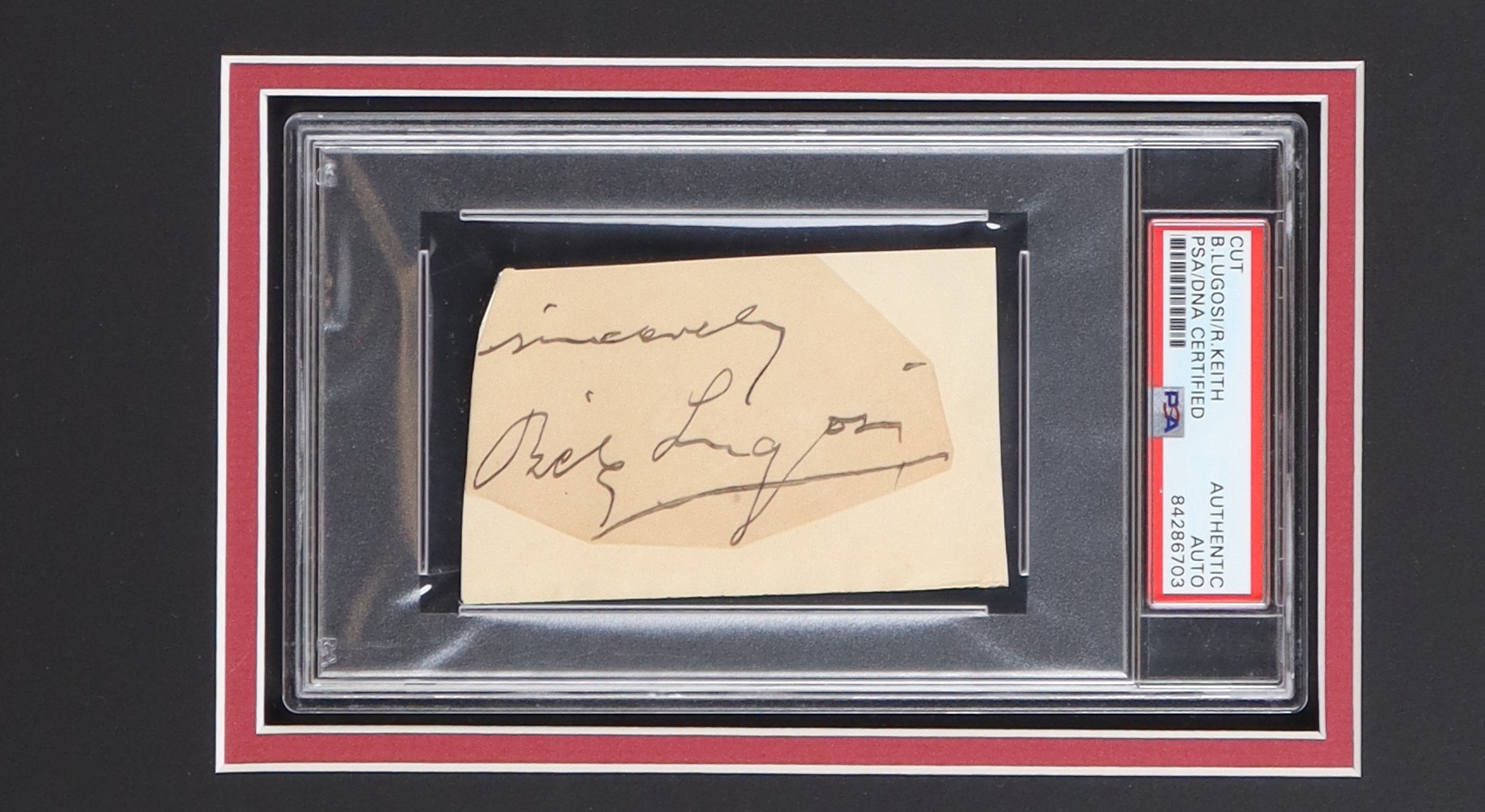 Bela Lugosi and Rosalind Keith Signed Custom Framed Cut Display (PSA ...