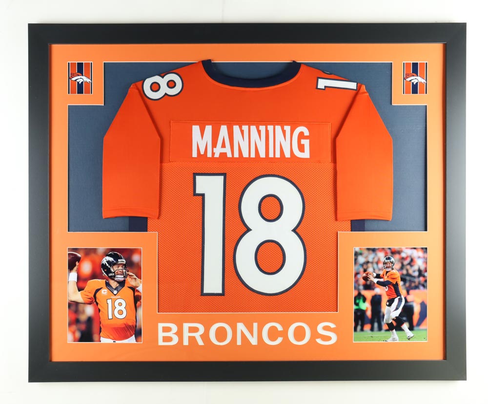 Peyton Manning Custom Framed Jersey Display at PristineAuction.com Peyton Manning Custom Framed Jersey Display at PristineAuction.com