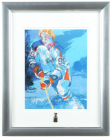 Wayne Gretzky 13x16 Custom Framed Leroy Neiman Print with Oilers Stanley Cup Pin at PristineAuction.com
