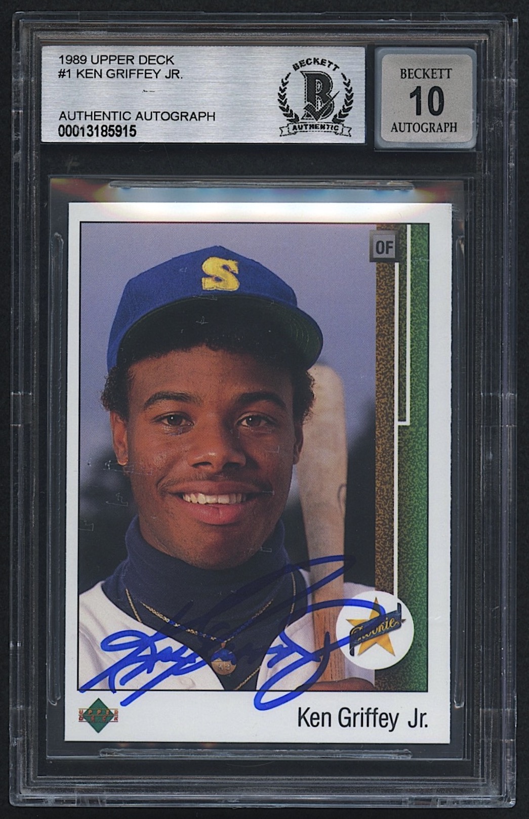 Ken Griffey Jr. Signed 1989 Upper Deck #1 RC (BGS | Autograph Graded 10) at PristineAuction.com Ken Griffey Jr. Signed 1989 Upper Deck #1 RC (BGS | Autograph Graded 10) at PristineAuction.com
