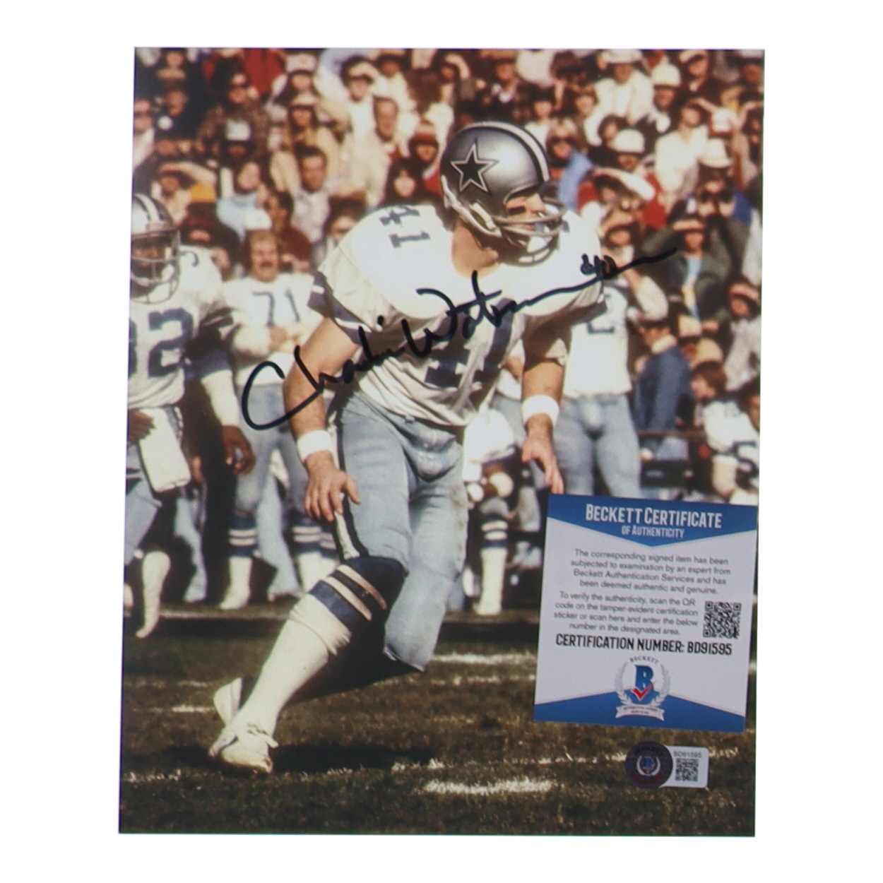 Charlie Waters Signed Cowboys 8x10 Photo (Beckett) at PristineAuction.com Charlie Waters Signed Cowboys 8x10 Photo (Beckett) at PristineAuction.com
