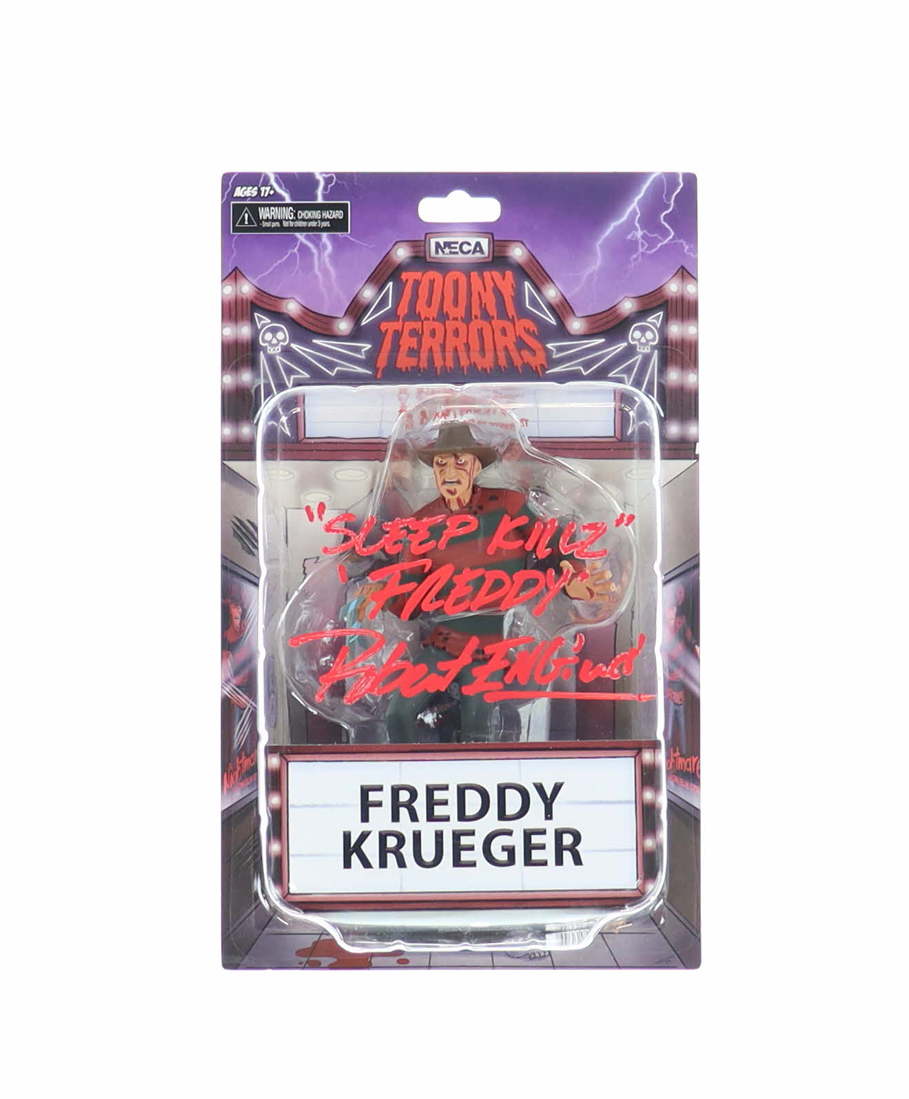 Robert Englund Signed "Toony Terrors" Freddy Krueger Action Figure Inscribed "Sleep Killz Freddy" (JSA) (See Description) at PristineAuction.com Robert Englund Signed "Toony Terrors" Freddy Krueger Action Figure Inscribed "Sleep Killz Freddy" (JSA) (See Description) at PristineAuction.com