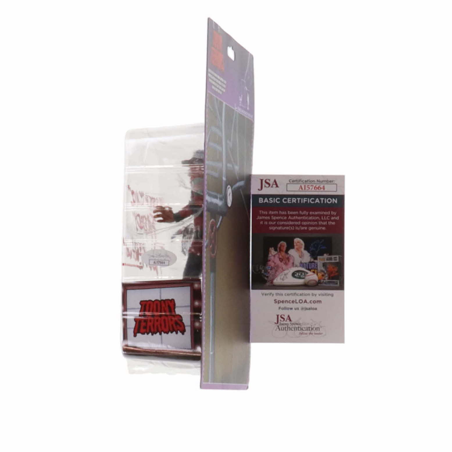 Robert Englund Signed "Toony Terrors" Freddy Krueger Action Figure Inscribed "Sleep Killz Freddy" (JSA) (See Description) at PristineAuction.com Robert Englund Signed "Toony Terrors" Freddy Krueger Action Figure Inscribed "Sleep Killz Freddy" (JSA) (See Description) at PristineAuction.com