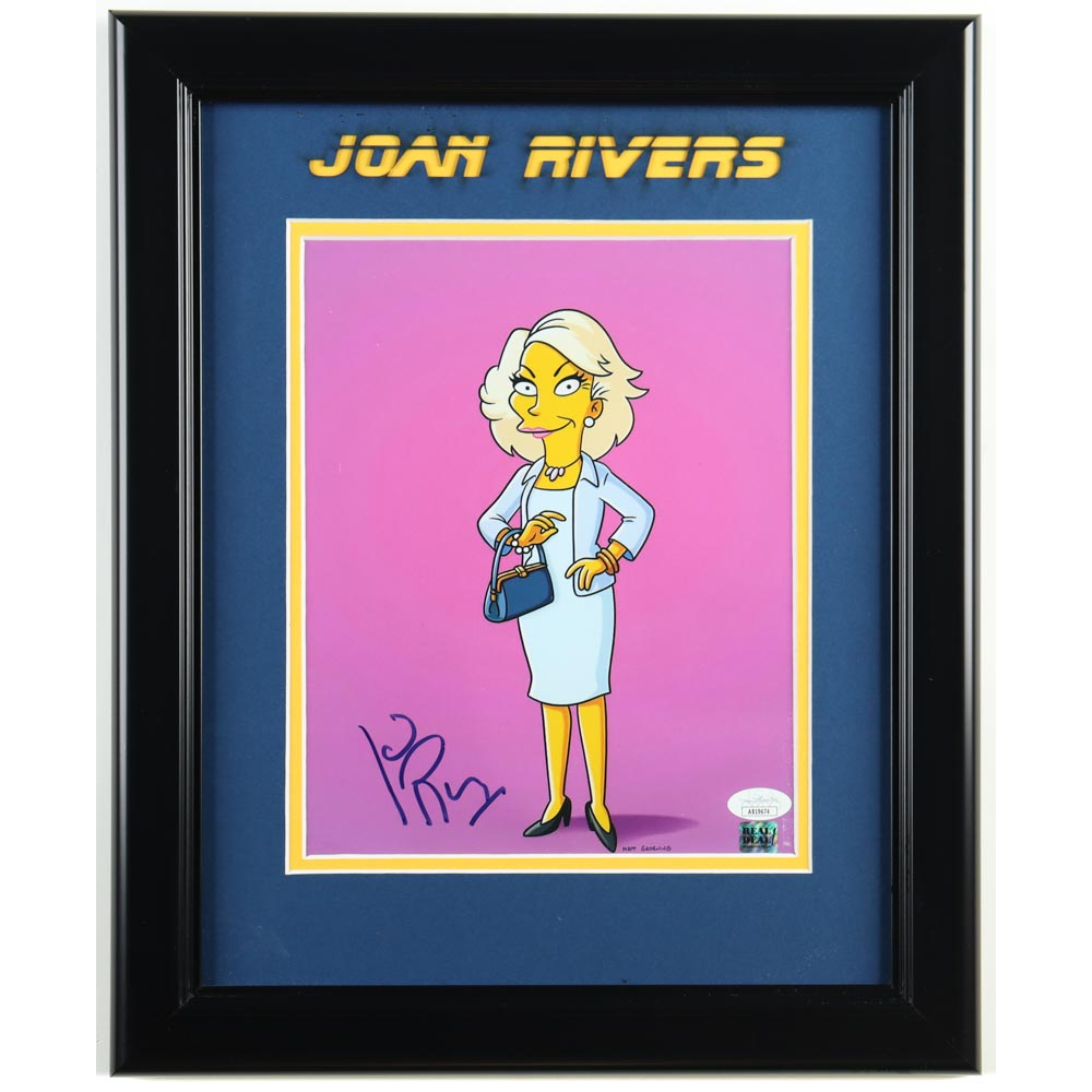 Joan Rivers Signed &ldquo;The Simpsons&rdquo; 13x16 Custom Framed Photo (JSA