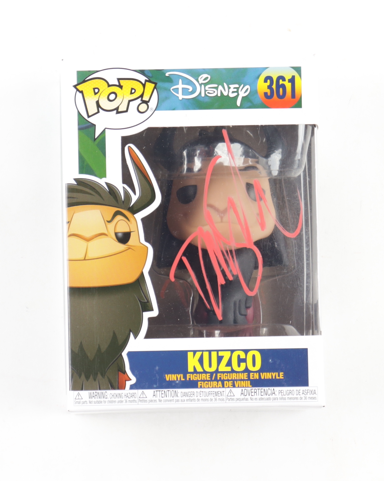 David Spade Signed Disney "The Emperor's New Groove" #361 Kuzco Funko Pop! Vinyl Figure (Beckett) at PristineAuction.com David Spade Signed Disney "The Emperor's New Groove" #361 Kuzco Funko Pop! Vinyl Figure (Beckett) at PristineAuction.com