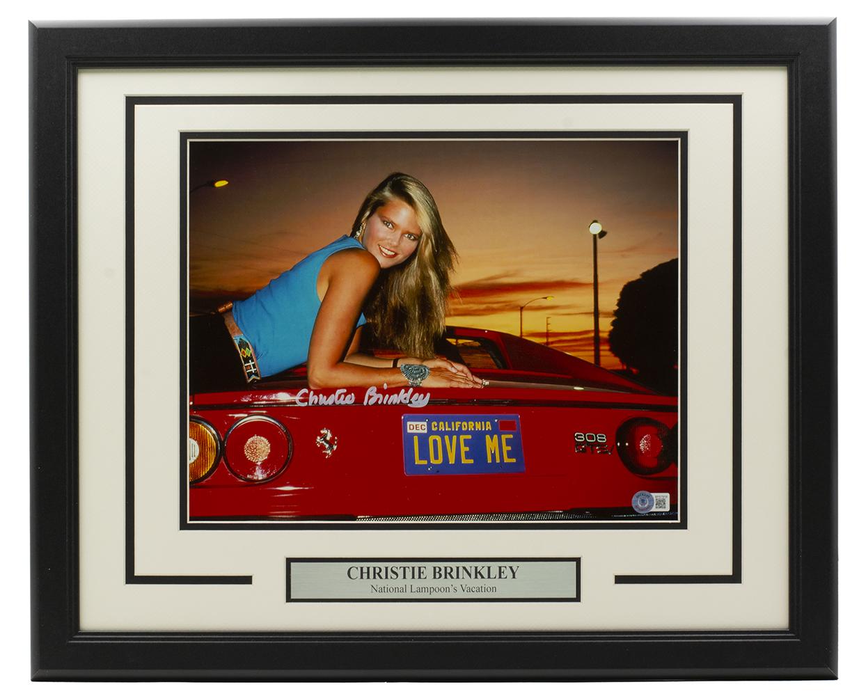 Christie Brinkley Signed 16x20 Custom Framed Photo Display (Beckett) at PristineAuction.com Christie Brinkley Signed 16x20 Custom Framed Photo Display (Beckett) at PristineAuction.com