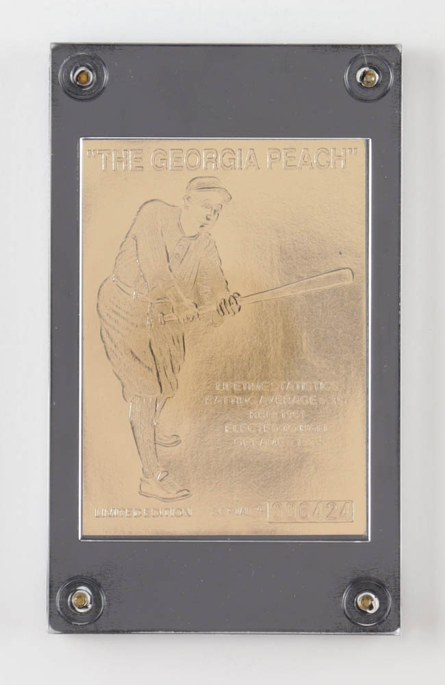 Ty Cobb 1995 Gold Performance The Peach 22Kt Gold Card