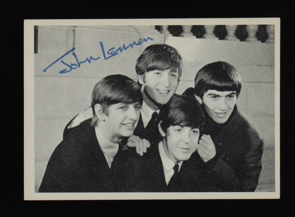 John, Paul, George, Ringo 1964 Topps The Beatles Black and White #77 at PristineAuction.com John, Paul, George, Ringo 1964 Topps The Beatles Black and White #77 at PristineAuction.com