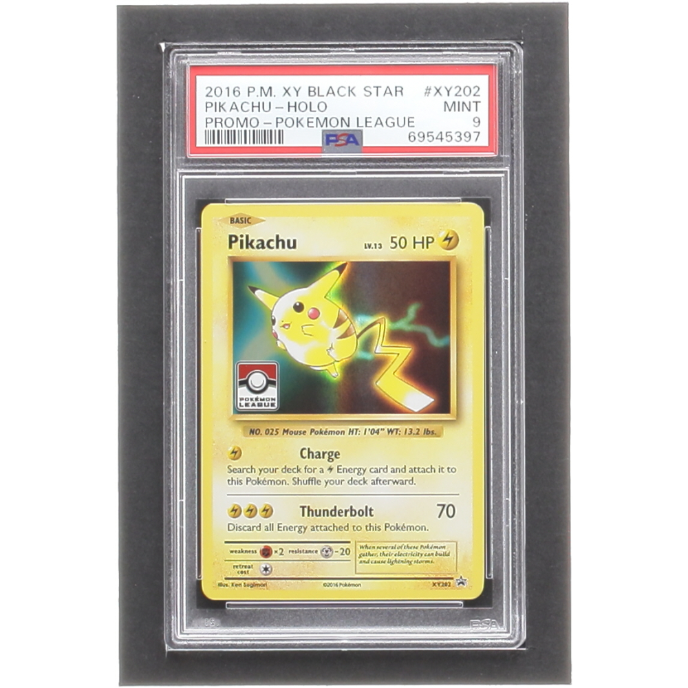 Pikachu Pokemon 2017 XY Promo #202 Holo (PSA 9) | Pristine Auction