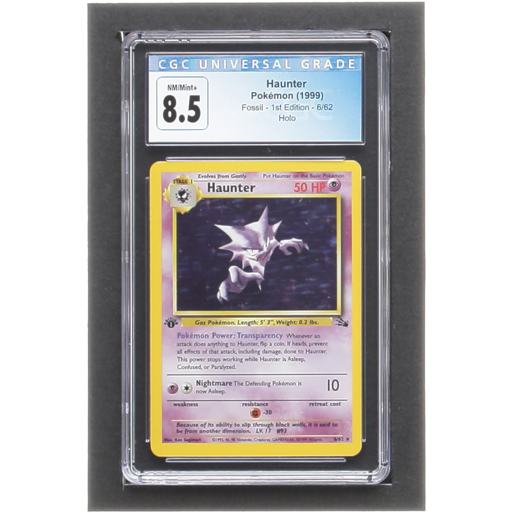 Haunter 1999 Pokemon Fossil 1st Edition #6 Holo (CGC 8.5) | Pristine Auction