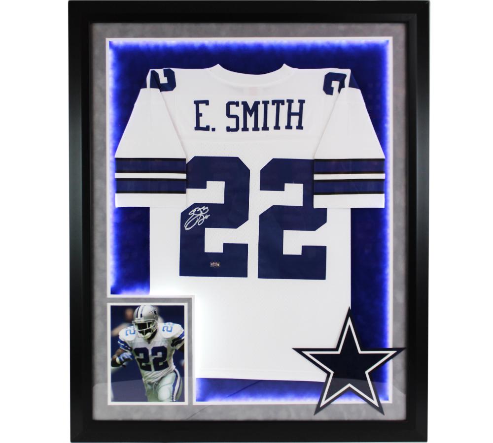 Emmitt Smith Signed 36x44 Custom Framed Jersey Display (Radtke) at PristineAuction.com Emmitt Smith Signed 36x44 Custom Framed Jersey Display (Radtke) at PristineAuction.com