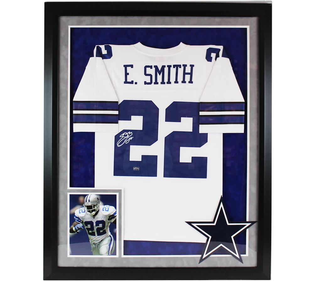 Emmitt Smith Signed 36x44 Custom Framed Jersey Display (Radtke) at PristineAuction.com Emmitt Smith Signed 36x44 Custom Framed Jersey Display (Radtke) at PristineAuction.com
