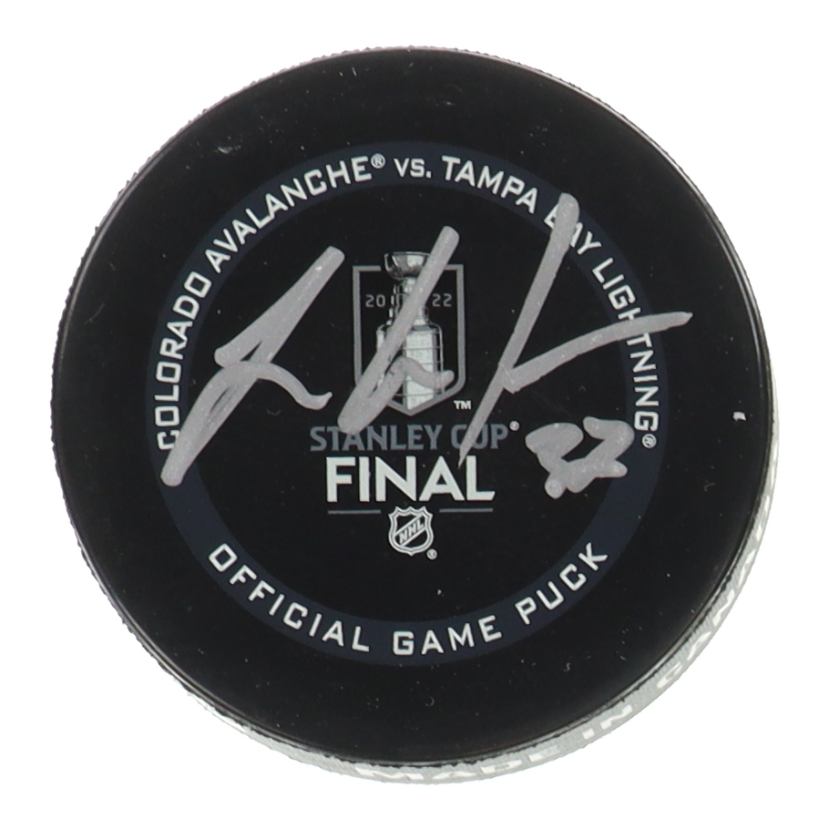 J. T. Compher Signed 2022 Stanley Cup Final Logo Hockey Puck (Fanatics) at PristineAuction.com J. T. Compher Signed 2022 Stanley Cup Final Logo Hockey Puck (Fanatics) at PristineAuction.com