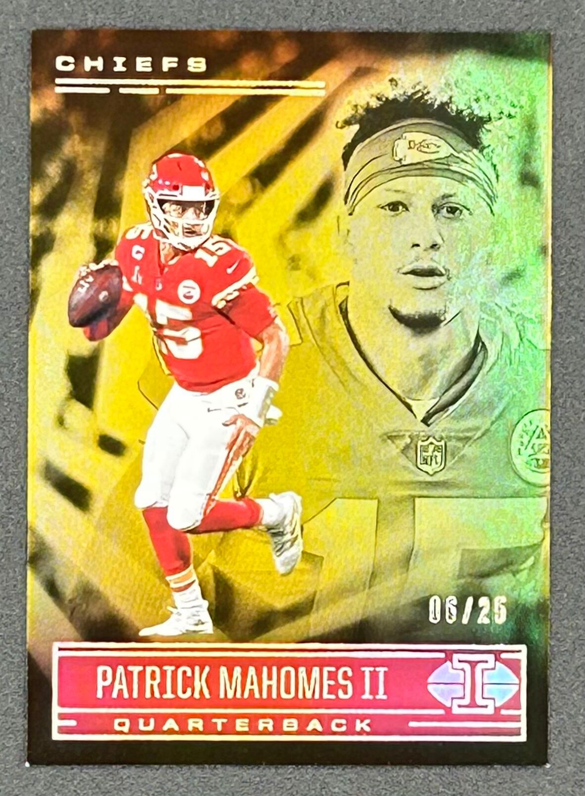 Patrick Mahomes II 2021 Panini Illusions Gold #24 #06/25 | Pristine Auction