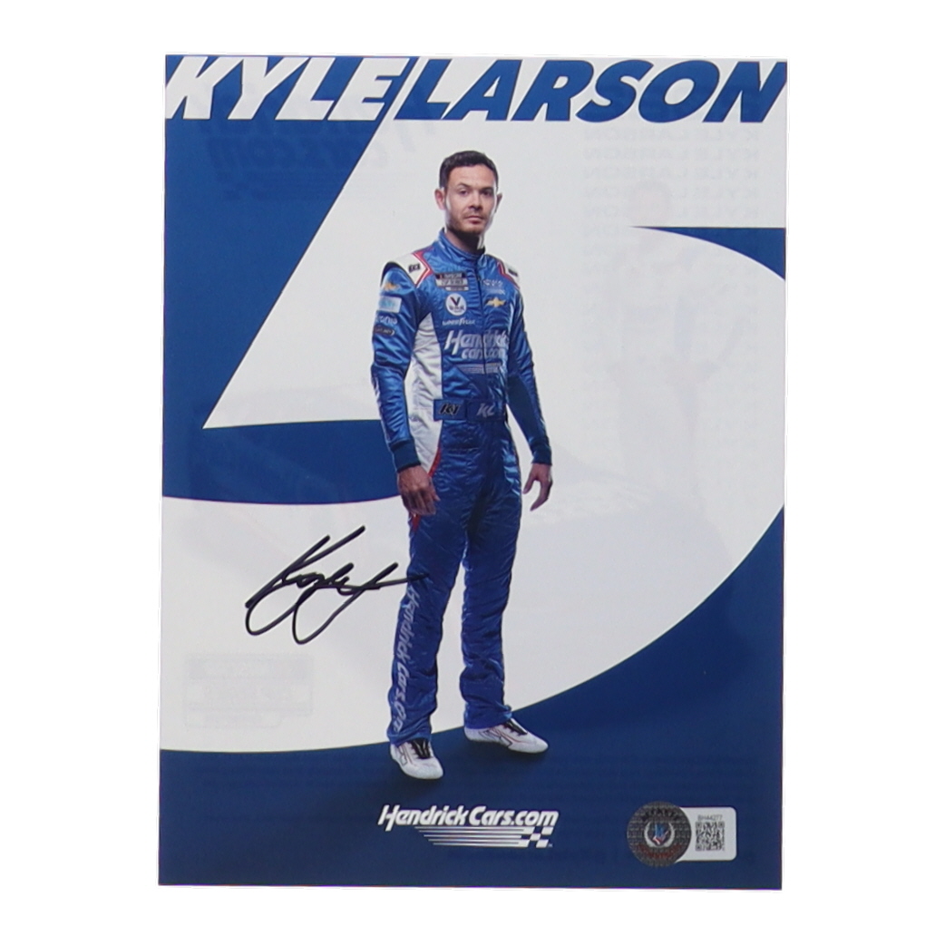 Kyle Larson Signed 6x8 Photo (Beckett) at PristineAuction.com Kyle Larson Signed 6x8 Photo (Beckett) at PristineAuction.com