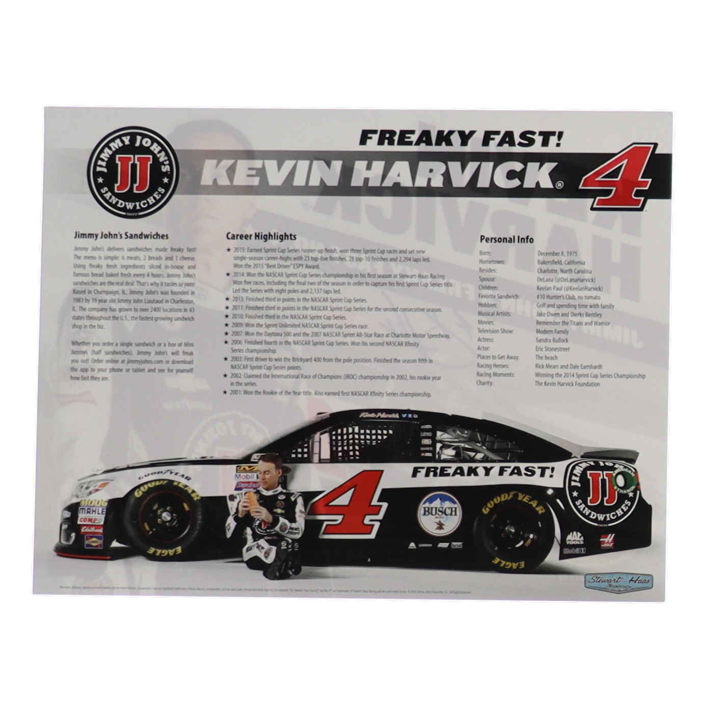 Kevin Harvick Signed NASCAR 8x10 Photo (Beckett) at PristineAuction.com Kevin Harvick Signed NASCAR 8x10 Photo (Beckett) at PristineAuction.com
