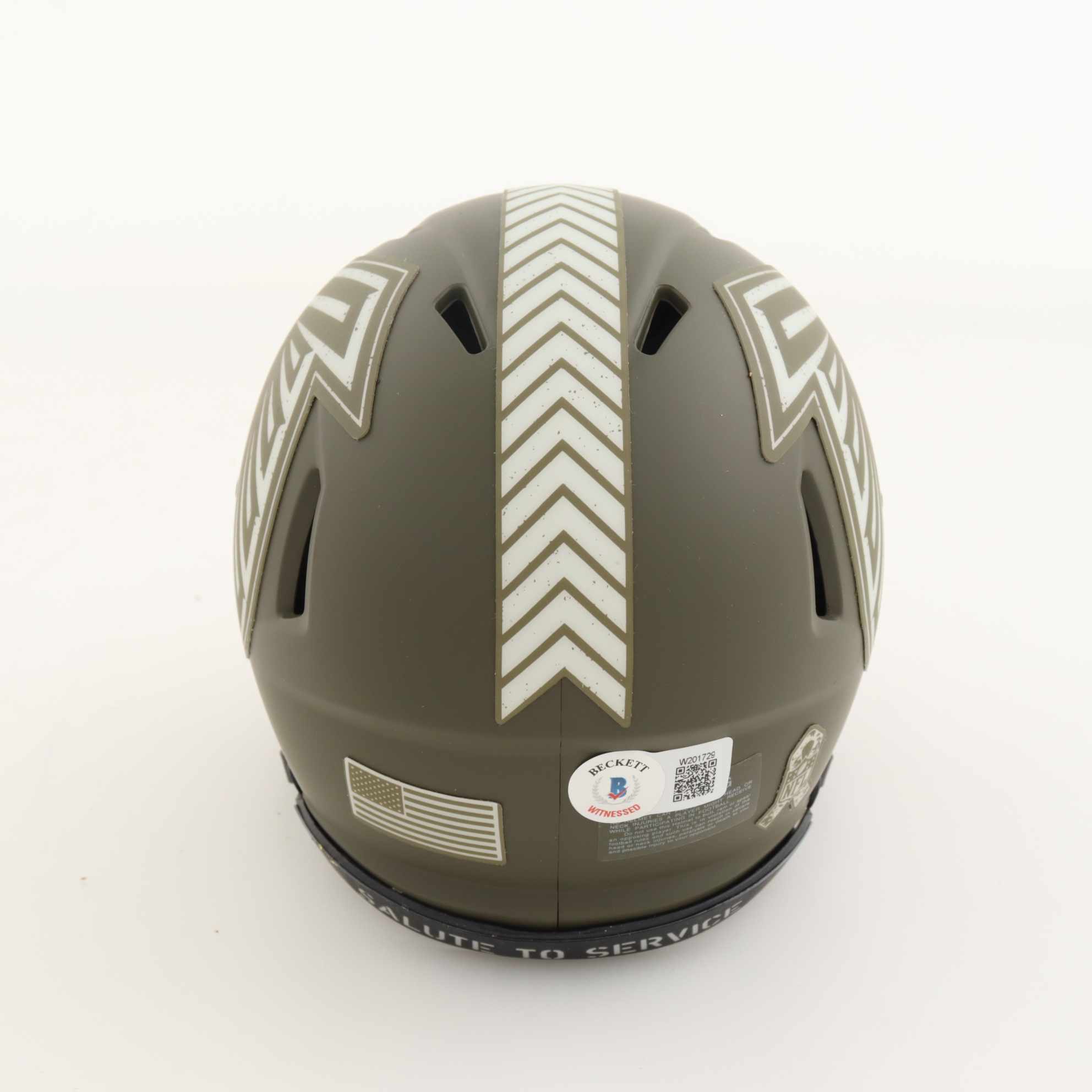 Michael Vick Signed Falcons Salute To Service Alternate Speed Mini Helmet (Beckett) at PristineAuction.com Michael Vick Signed Falcons Salute To Service Alternate Speed Mini Helmet (Beckett) at PristineAuction.com