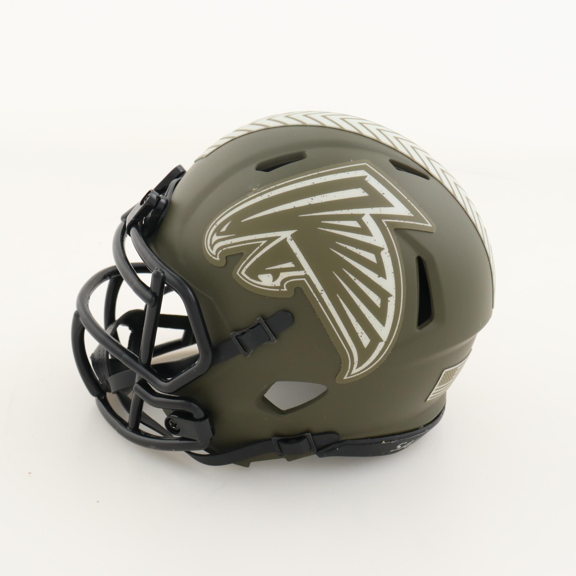 Michael Vick Signed Falcons Salute To Service Alternate Speed Mini Helmet (Beckett) at PristineAuction.com Michael Vick Signed Falcons Salute To Service Alternate Speed Mini Helmet (Beckett) at PristineAuction.com