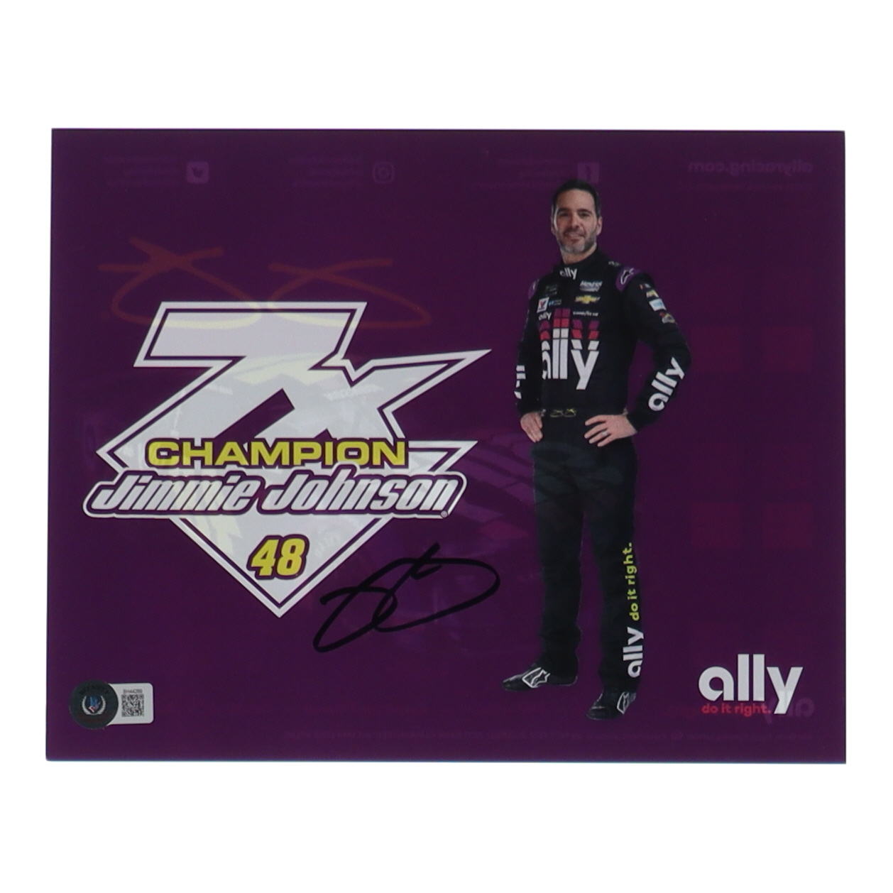 Jimmie Johnson Signed NASCAR 8x10 Photo (Beckett) at PristineAuction.com Jimmie Johnson Signed NASCAR 8x10 Photo (Beckett) at PristineAuction.com