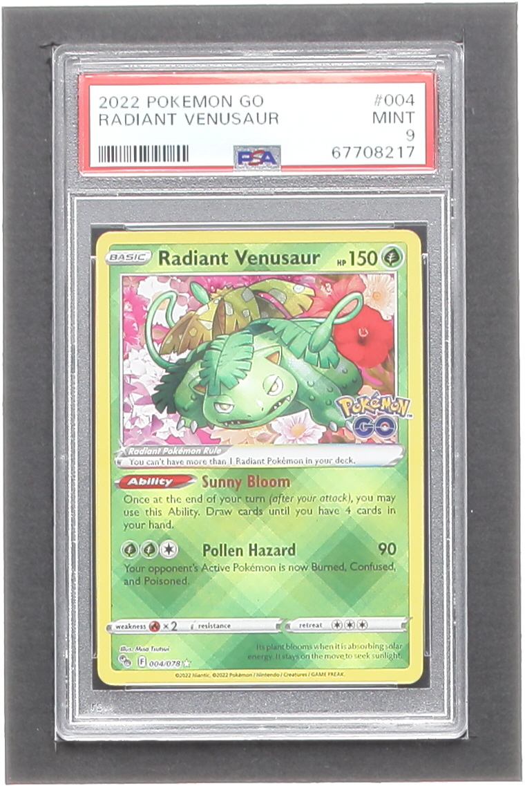 Radiant Venusaur 2022 Pokemon GO #4 (PSA 9) at PristineAuction.com Radiant Venusaur 2022 Pokemon GO #4 (PSA 9) at PristineAuction.com