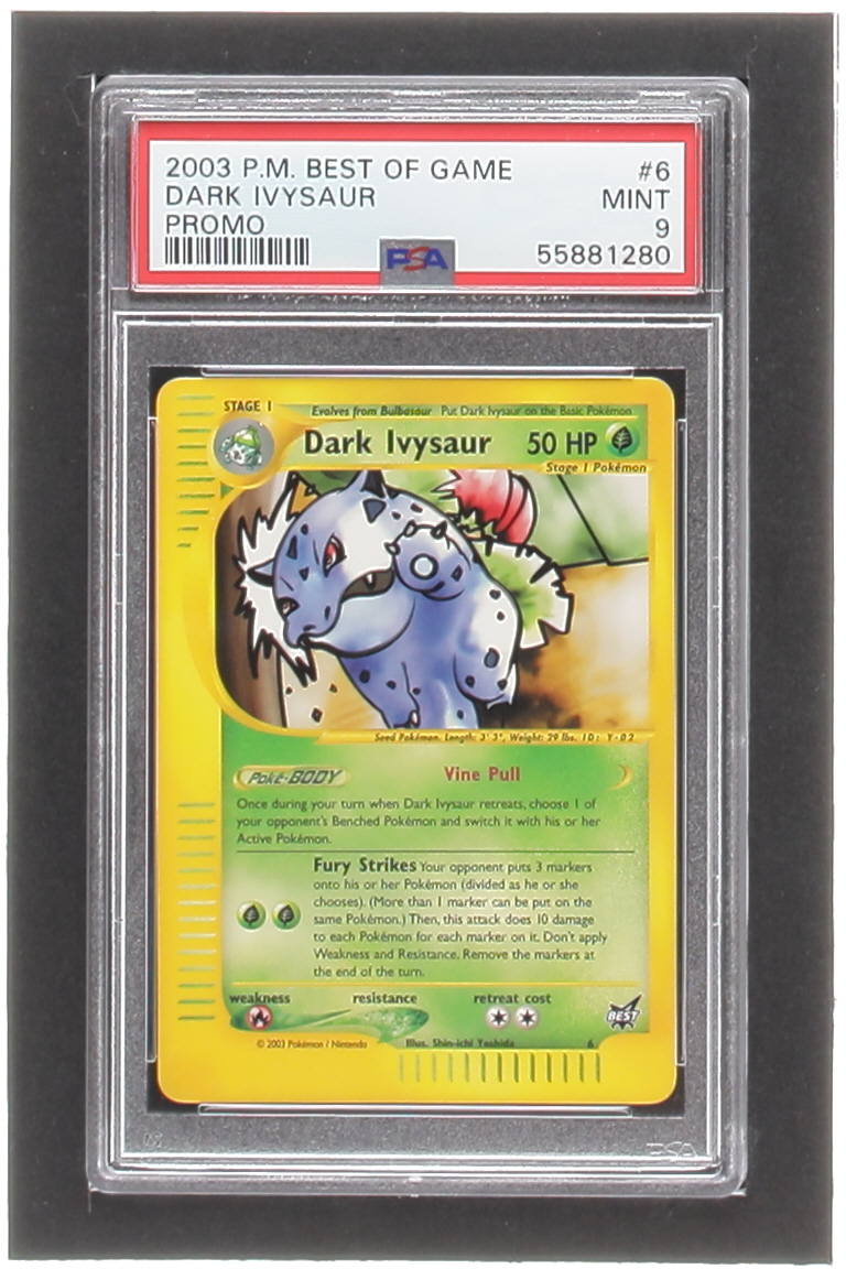 Dark Ivysaur 2002-04 Pokemon Winner Promos #6 (PSA 9) at PristineAuction.com Dark Ivysaur 2002-04 Pokemon Winner Promos #6 (PSA 9) at PristineAuction.com