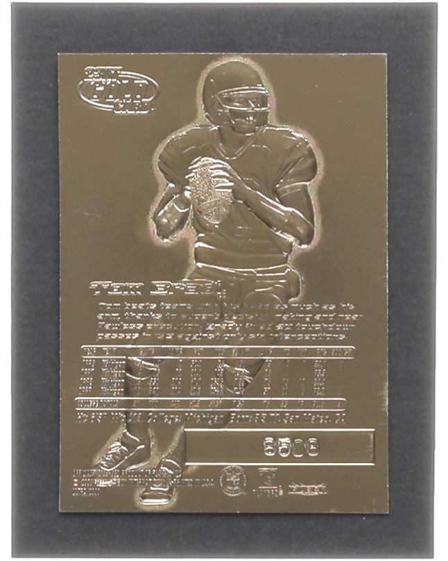Tom Brady 2000 Fleer Ultra Holographic Signature Series 23Kt Gold RC at PristineAuction.com Tom Brady 2000 Fleer Ultra Holographic Signature Series 23Kt Gold RC at PristineAuction.com
