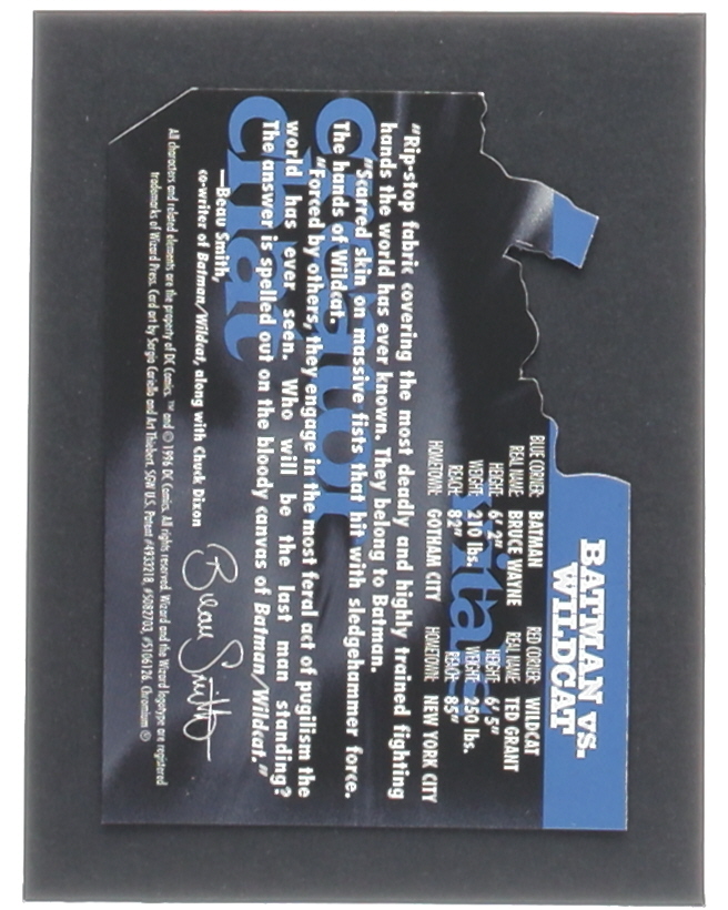 Batman vs Wildcat 1992-97 Wizard Magazine Series 4 #12 / Thibert Wizard #67 Die-Cut at PristineAuction.com Batman vs Wildcat 1992-97 Wizard Magazine Series 4 #12 / Thibert Wizard #67 Die-Cut at PristineAuction.com