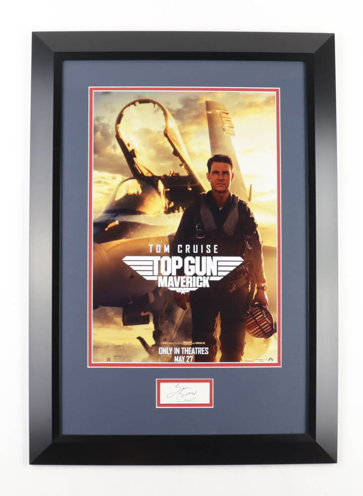Tom Cruise Signed "Top Gun: Maverick" Custom Framed Cut Display (Beckett) at PristineAuction.com Tom Cruise Signed "Top Gun: Maverick" Custom Framed Cut Display (Beckett) at PristineAuction.com
