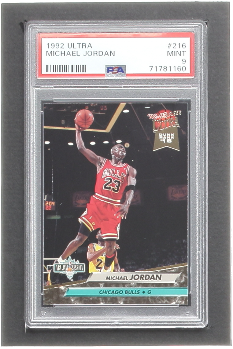 Michael Jordan 1992-93 Ultra #216 JS (PSA 9) at PristineAuction.com Michael Jordan 1992-93 Ultra #216 JS (PSA 9) at PristineAuction.com