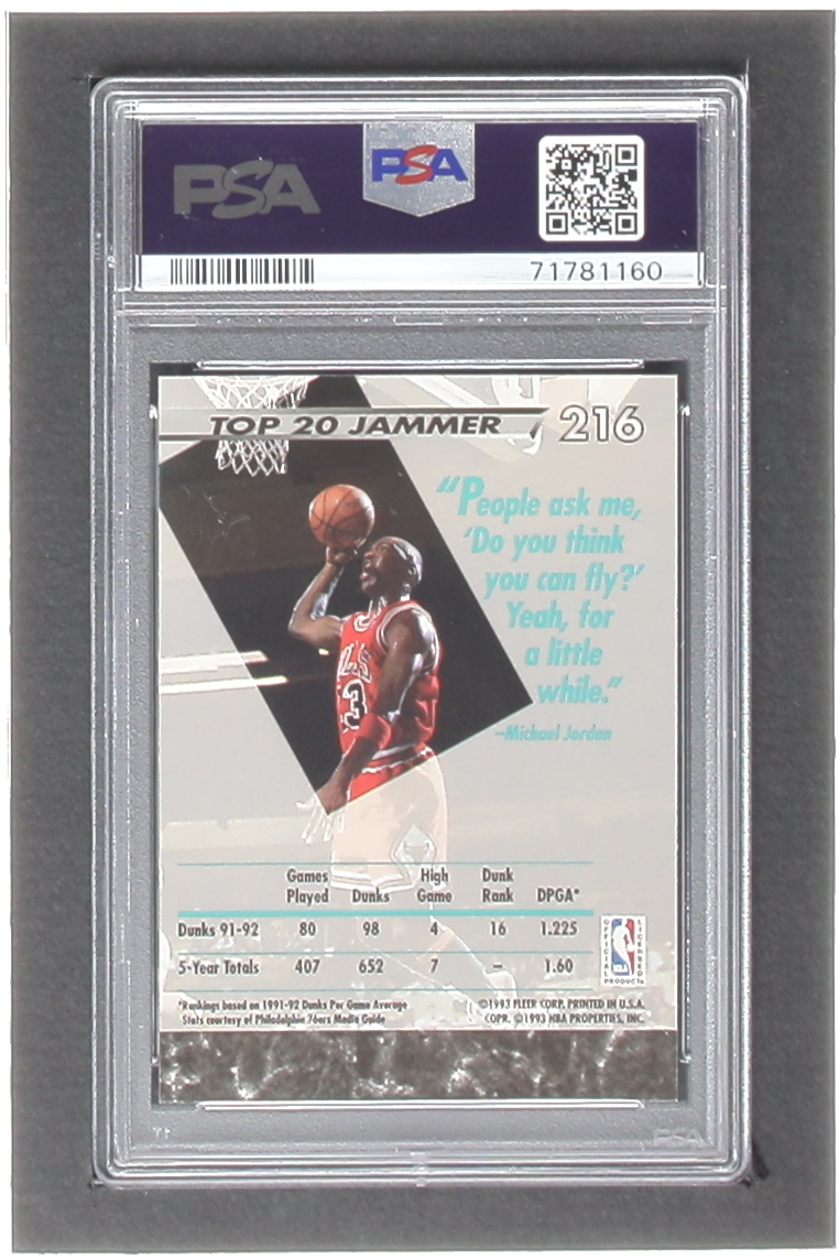 Michael Jordan 1992-93 Ultra #216 JS (PSA 9) at PristineAuction.com Michael Jordan 1992-93 Ultra #216 JS (PSA 9) at PristineAuction.com