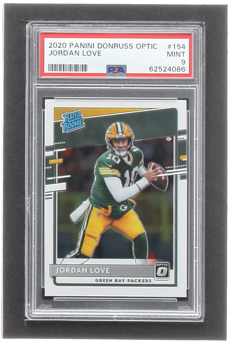 Jordan Love 2020 Donruss Optic #154 RR RC (PSA 9) at PristineAuction.com Jordan Love 2020 Donruss Optic #154 RR RC (PSA 9) at PristineAuction.com