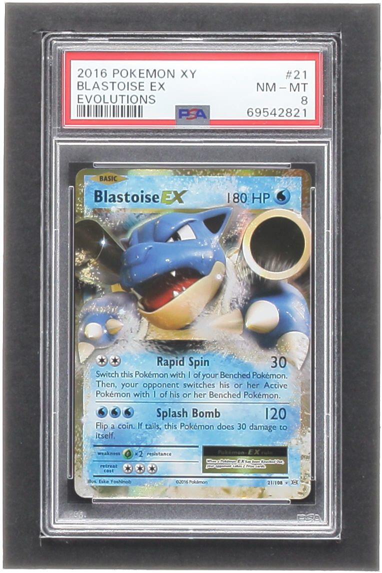 Blastoise EX 2016 Pokemon Evolutions #21 Holo (PSA 8) at PristineAuction.com Blastoise EX 2016 Pokemon Evolutions #21 Holo (PSA 8) at PristineAuction.com