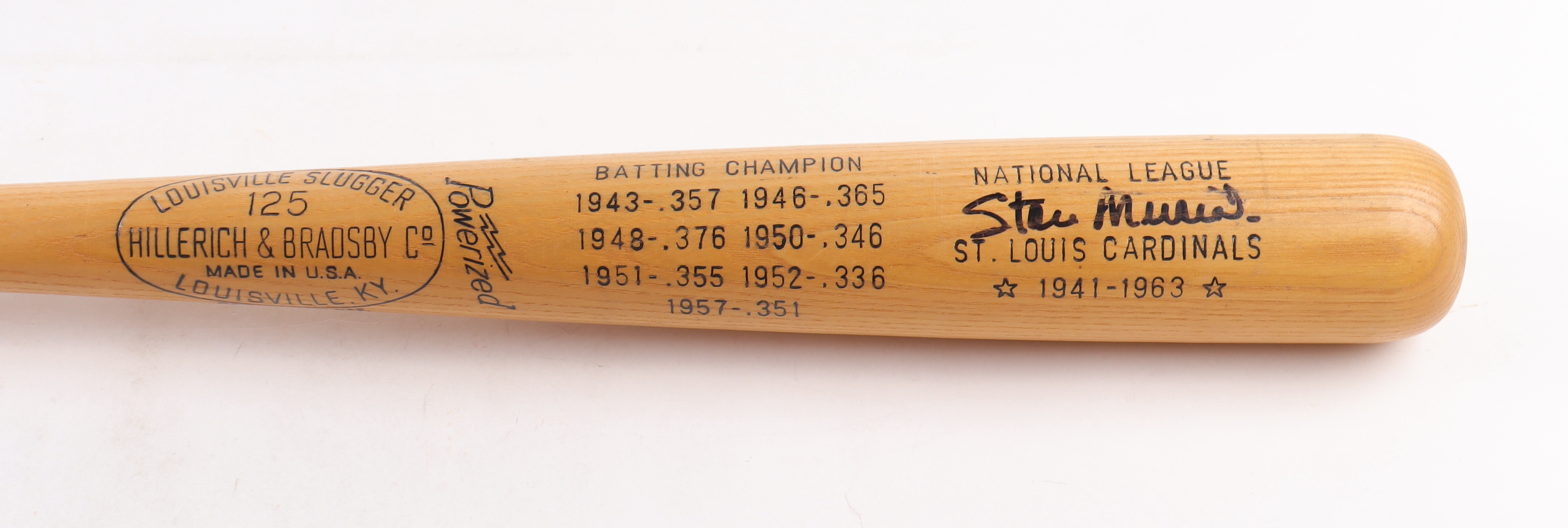 Stan Musial Signed LE Louisville Slugger 1969 Hall Of Fame Baseball Bat (JSA) at PristineAuction.com Stan Musial Signed LE Louisville Slugger 1969 Hall Of Fame Baseball Bat (JSA) at PristineAuction.com