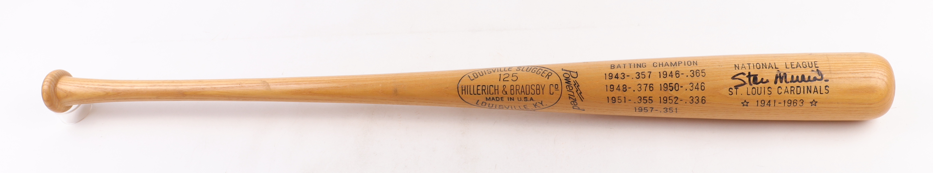 Stan Musial Signed LE Louisville Slugger 1969 Hall Of Fame Baseball Bat (JSA) at PristineAuction.com Stan Musial Signed LE Louisville Slugger 1969 Hall Of Fame Baseball Bat (JSA) at PristineAuction.com